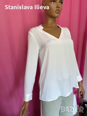 НОВА Бяла блуза MANGO , снимка 3 - Блузи с дълъг ръкав и пуловери - 45380108