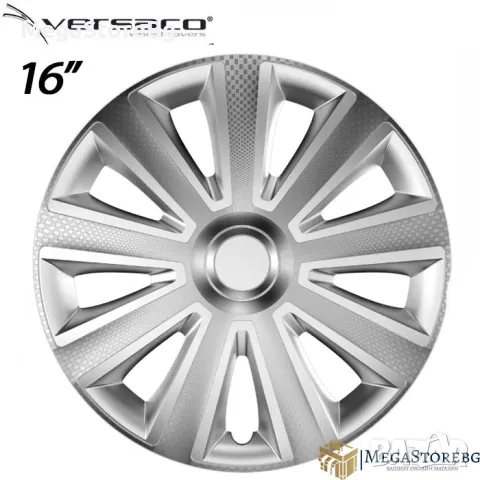 Тасове за джанти 16'' Versaco Carbon Aviator - Silver, снимка 1 - Аксесоари и консумативи - 46883679