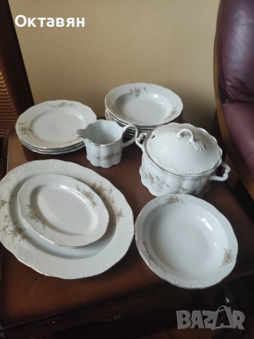 Порцеланов сервиз за хранене , снимка 15 - Сервизи - 53481216