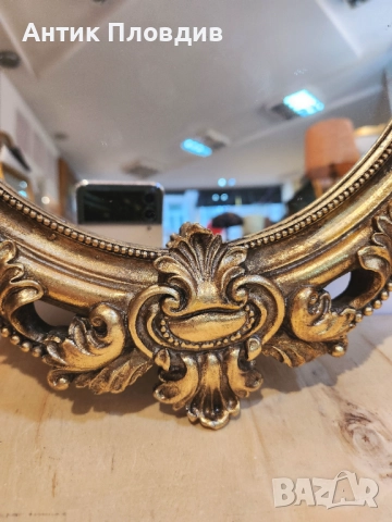 Овално декоративно огледало с ангелчета, снимка 3 - Огледала - 52737705