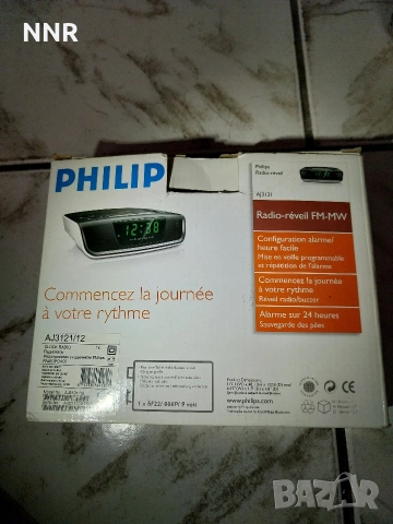 Philips радио-часовник Филипс AJ3121/12, снимка 6 - Радиокасетофони, транзистори - 54089986