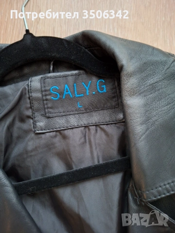 Кожено яке, снимка 2 - Якета - 54022323