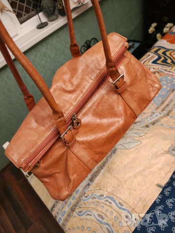  MAB чанта естествена кожа , снимка 3 - Чанти - 21157909