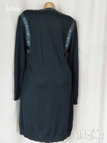 Black Dress Berlin XL/XXL   Макси черна кожена рокля , снимка 6 - Рокли - 45569433