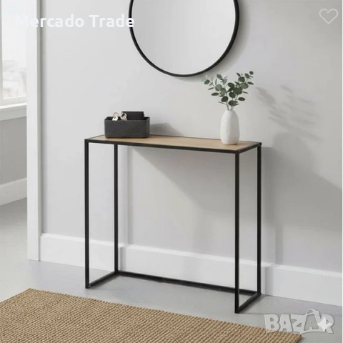 Декоративна помощна масичка Mercado Trade, Метална рамка и MDF плот