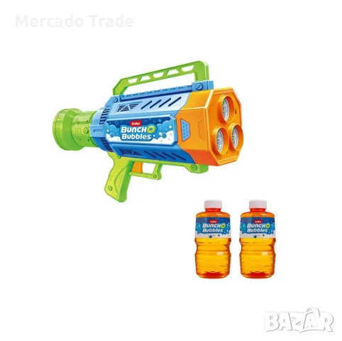 Базука за саунени балони Mercado Trade, Със светлини, Син