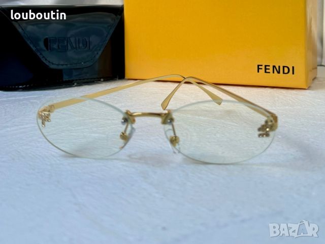 Fendi прозрачни слънчеви,очила за компютър диоптрични рамки, снимка 3 - Слънчеви и диоптрични очила - 45269880