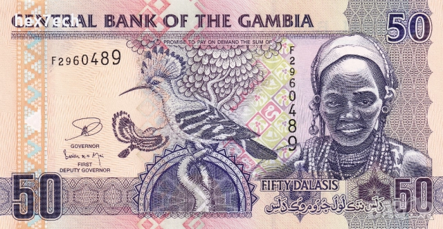 ❤️ ⭐ Гамбия 2006-2018 50 даласи UNC нова ⭐ ❤️, снимка 2 - Нумизматика и бонистика - 52887094