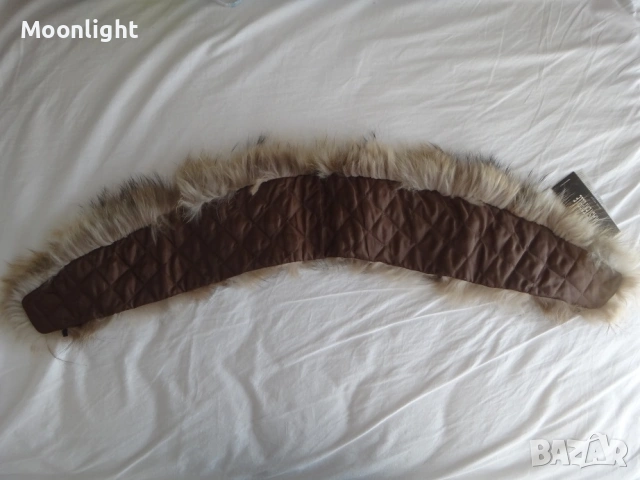 Нова италианска широка яка от лисица естествен косъм, снимка 5 - Шалове - 53140880