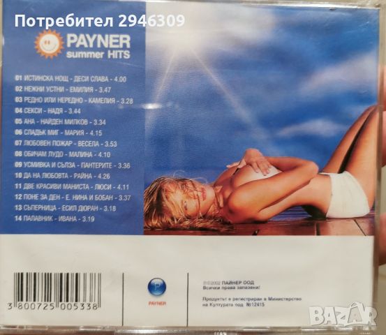 Payner Summer Hits 2002, снимка 2 - CD дискове - 45829465