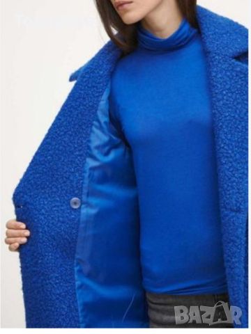 Палто в синьо ново с етикет, снимка 7 - Палта, манта - 45265736