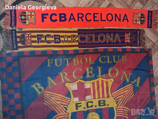 Знаме и шалове  на Барселона , снимка 2 - Колекции - 52893081