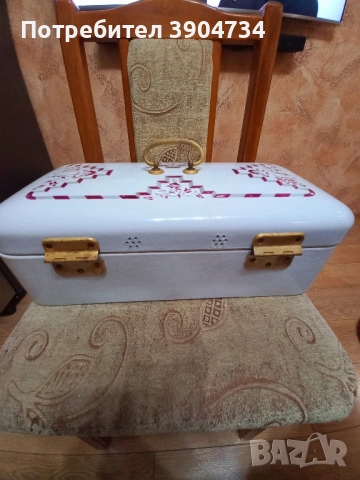 Емайлирана кутия хляб 1920г., снимка 9 - Антикварни и старинни предмети - 52049155