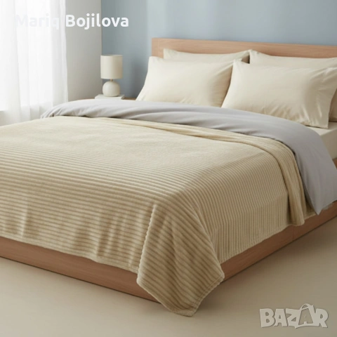 Меко и ватирано микрофибърно одеяло 200x220 см за топъл и стилен сън
