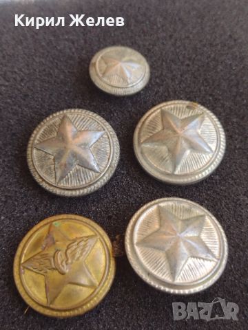 Пет броя стари военни копчета от униформа за КОЛЕКЦИЯ ДЕКОРАЦИЯ 41437, снимка 1 - Други ценни предмети - 45480055