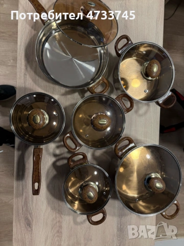 Комплект съдове за готвене от 12 части, снимка 3 - Съдове за готвене - 53438325
