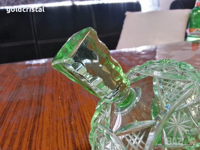 стара кристална кутия захарница , снимка 9 - Антикварни и старинни предмети - 50509052