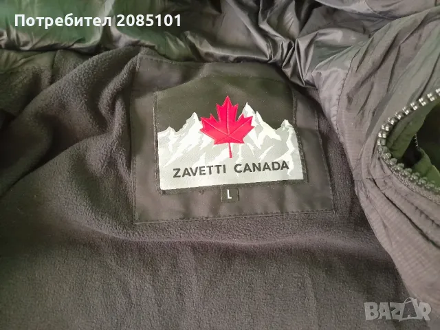 Черно мъжко зимно яке "Zavetti Canada", снимка 4 - Якета - 47152295