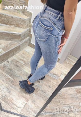 Дънки слим фит с push up ефект, снимка 6 - Дънки - 52733657