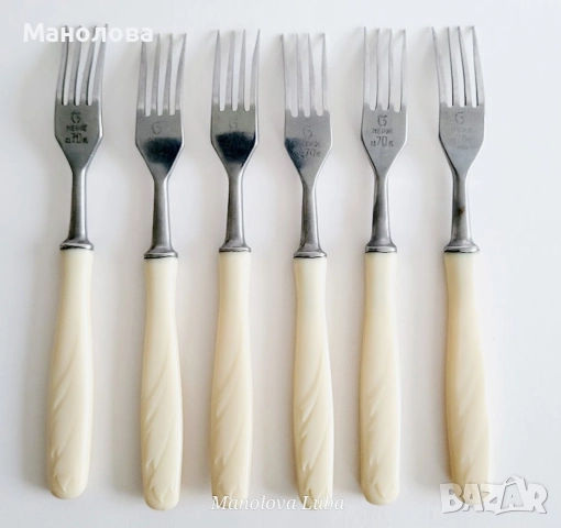 Стари руски прибори за хранене, вилици и ножове., снимка 4 - Други ценни предмети - 52437839