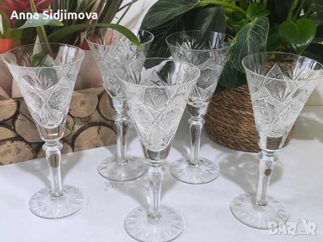 Кристален комплект за шампанско вино