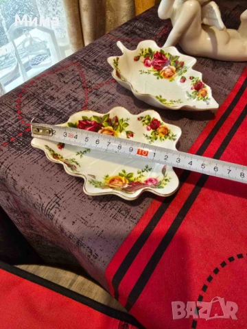 Комплект две малки десертни чинии, снимка 4 - Чинии - 52679589