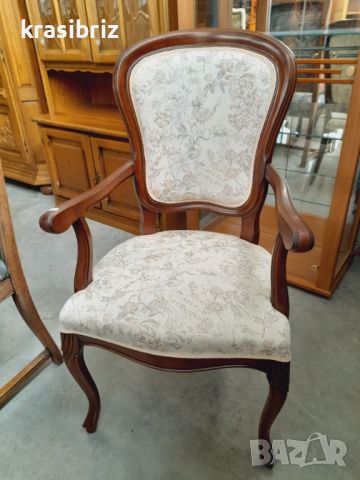 Масивно Бароково Кресло внос от Германия , снимка 1 - Столове - 46460180