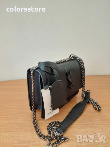 Черна луксозна чанта YSL/SG-E37, снимка 3 - Чанти - 42900765