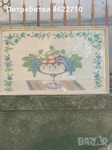 стара картина щампа на плат 