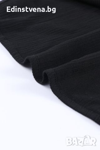Дамска блуза в черно с ефектна бродерия, снимка 9 - Други - 45418493