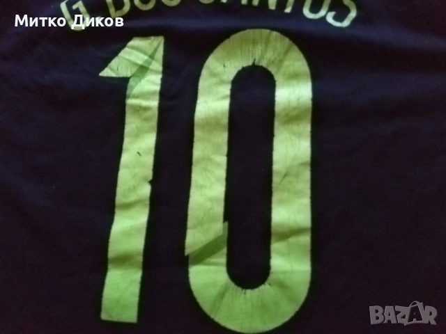 Мексико футбола тениска №10 Джовани Дос Сантос размер Л реален, снимка 9 - Футбол - 51771156