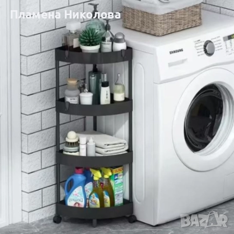 Ъглова въртяща се поставка Corner Storage Rack, снимка 6 - Органайзери - 52659003
