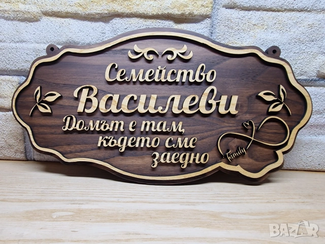 🌟Персонализирани табели с надпис ваш текст за врата персонални