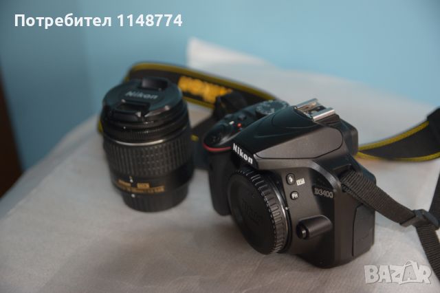 Фотоапарат Nikon D3400, снимка 2 - Фотоапарати - 45659065