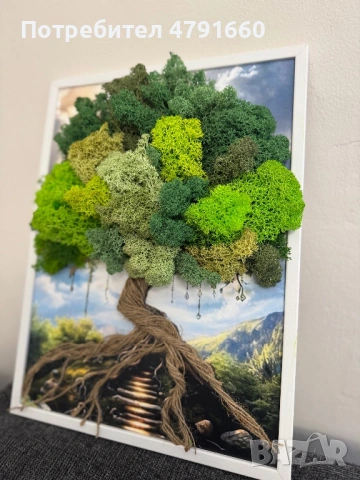 Ръчно изработени картини със скандинавски мъх, снимка 6 - Декорация за дома - 54140265