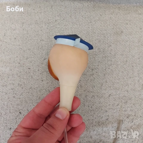 Стара Ретро Соц Гумена Помпичка Играчка за Бутилка - Моряк Варна, снимка 5 - Колекции - 51296497