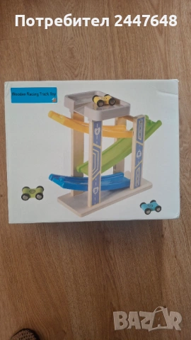 Дървена детска играчка писта, снимка 3 - Коли, камиони, мотори, писти - 53940625