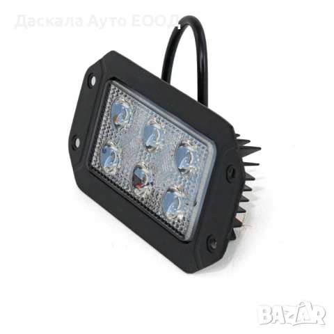 1бр. ЛЕД LED BAR халоген , прожектор за вграждане с 6 диода 18W , 12-24V, снимка 3 - Аксесоари и консумативи - 53799387