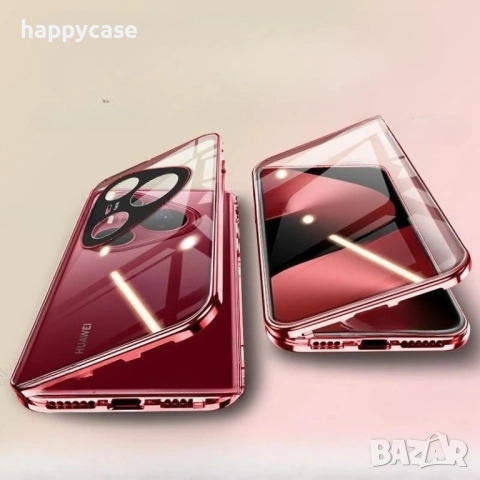 Huawei Pura 80 Pro / 80 Ultra / 80 / Двоен 360° магнитен кейс калъф с камера протектор, снимка 3 - Калъфи, кейсове - 45965080