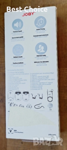 JOBY Wavo AIR, компактна безжична микрофонна система с двоен предавател, снимка 2 - Микрофони - 52931912