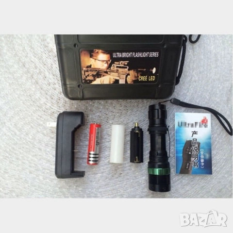 Професионален фенер с въртене и увеличение осветяване с тактова светкавица FL1