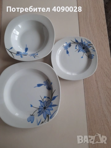Порцеланов сервиз за хранене 18 части, снимка 3 - Сервизи - 53398285