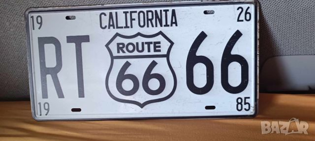 California 1926-1985 Route 66-метална табела тип регистрационен номер, снимка 3 - Аксесоари и консумативи - 45794432