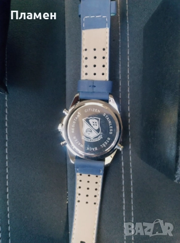 Мъжки ръчен Часовник Citizen Blue Angels World Chronograph дата,ден час в месеца, снимка 6 - Мъжки - 39795590
