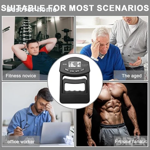 Цифров измервател на силата на ръцете, динамометър за ръце, снимка 7 - Други - 50563447