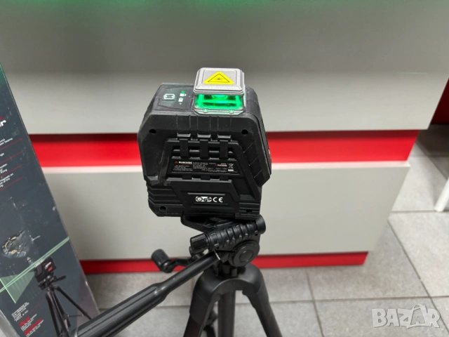 PARKSIDE PERFORMANCE Акумулаторен Лазерен Нивелир с кръстосани линии PKLLP 360 B3–зелен лазер 4V, снимка 9 - Други инструменти - 53295058