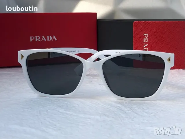 Prada дамски слънчеви очила 3 цвята черни бели, снимка 13 - Слънчеви и диоптрични очила - 46958732