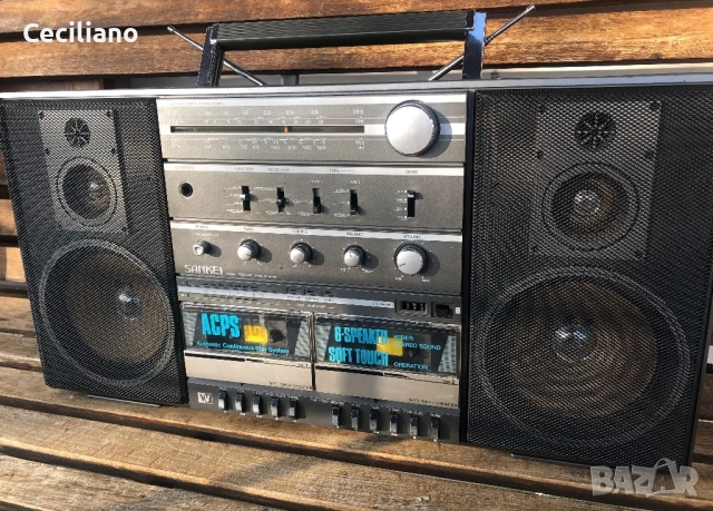 Радиокасетофон Голям BOOMBOX🔊! – SANKEI TCR-S97(Japan)