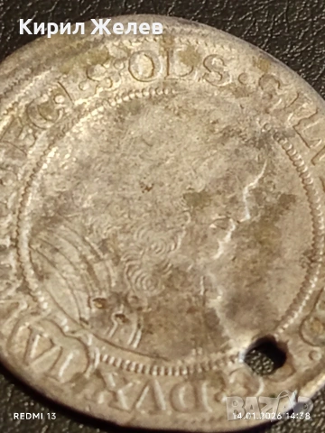 Сребърна монета 6 кройцера 1674г. Силвиус Фридрих Вюртемберг-Оле 52920, снимка 2 - Нумизматика и бонистика - 53096792