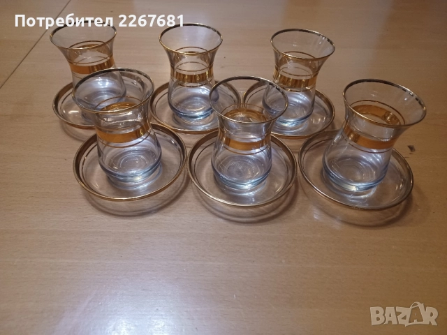 Турски сервиз за чай, снимка 3 - Чаши - 52458593
